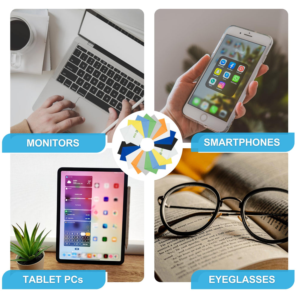 Eco-Fused lcd-screen-cleaning cloth gentle on delicate displays.