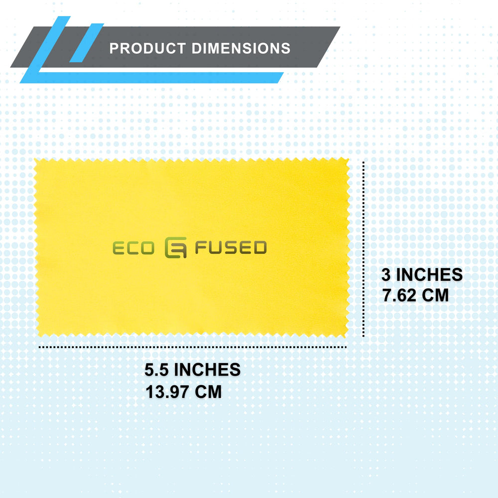 Eco-Fused pack-18 cleaning cloths provide convenient lens care.