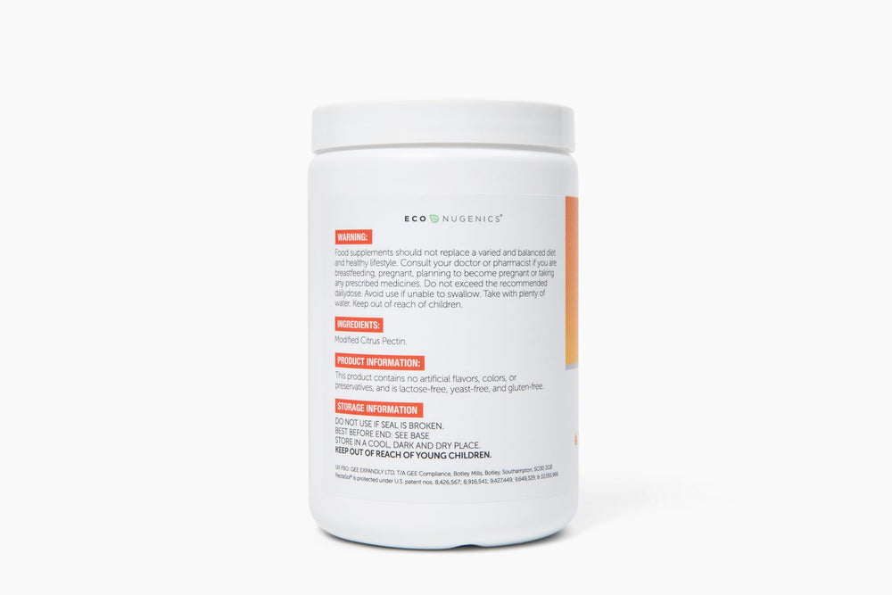 EcoNugenics PectaSol bottle label conveys trusted brand and scientifically backed formulation.