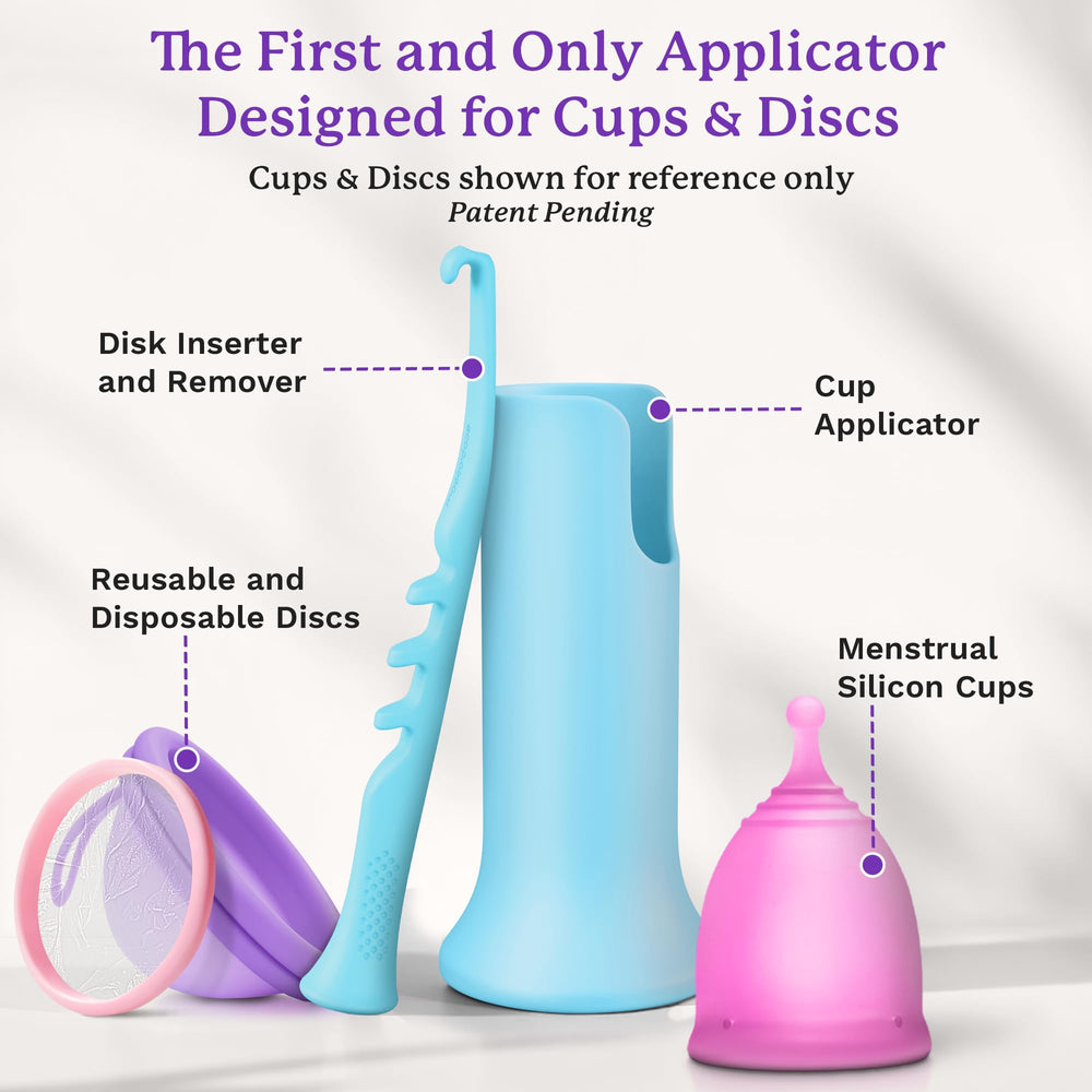 EcoBlossom silicone sterilizer holder keeps the cup clean and ventilated.