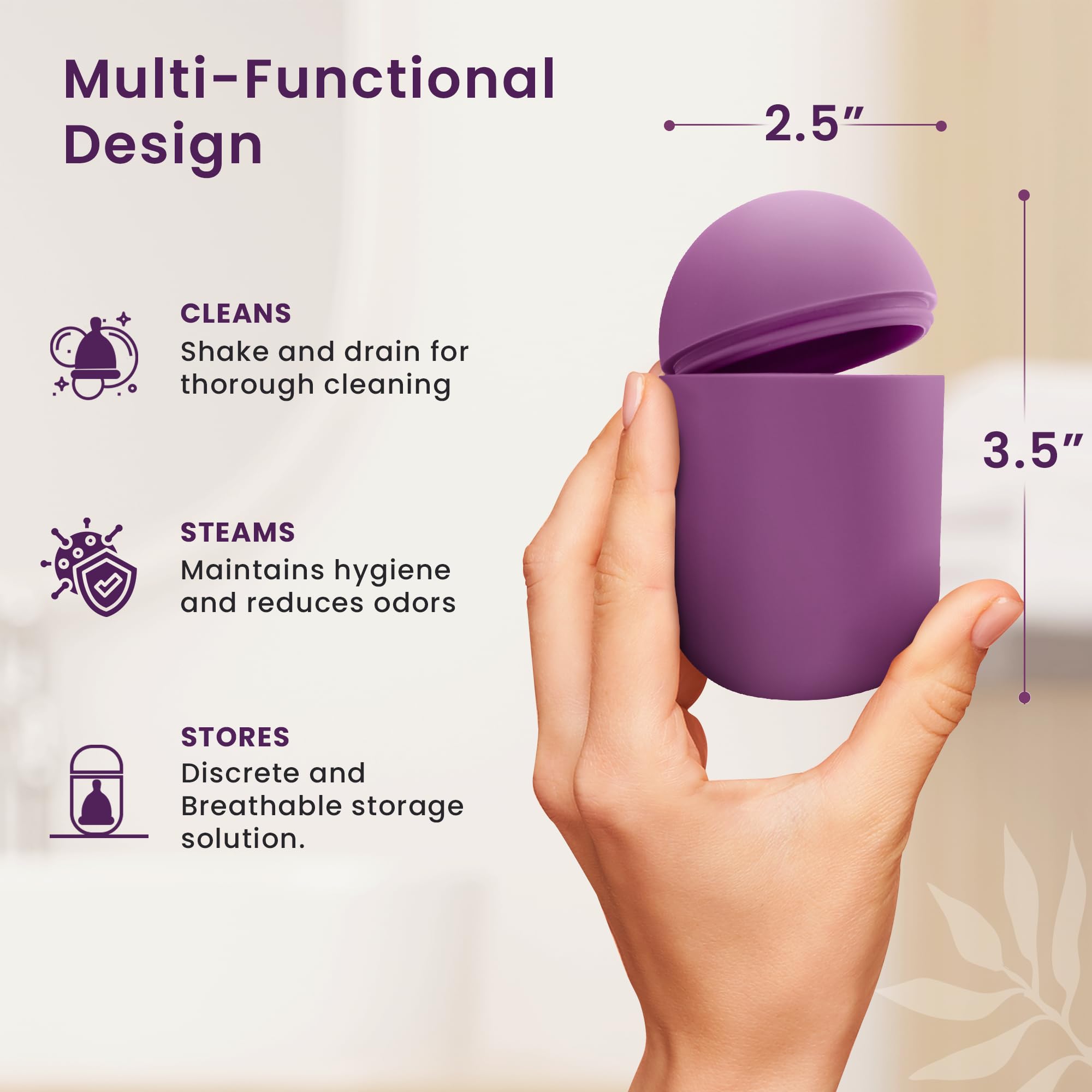 EcoBlossom small-pack-two is ideal for travel and gym sessions