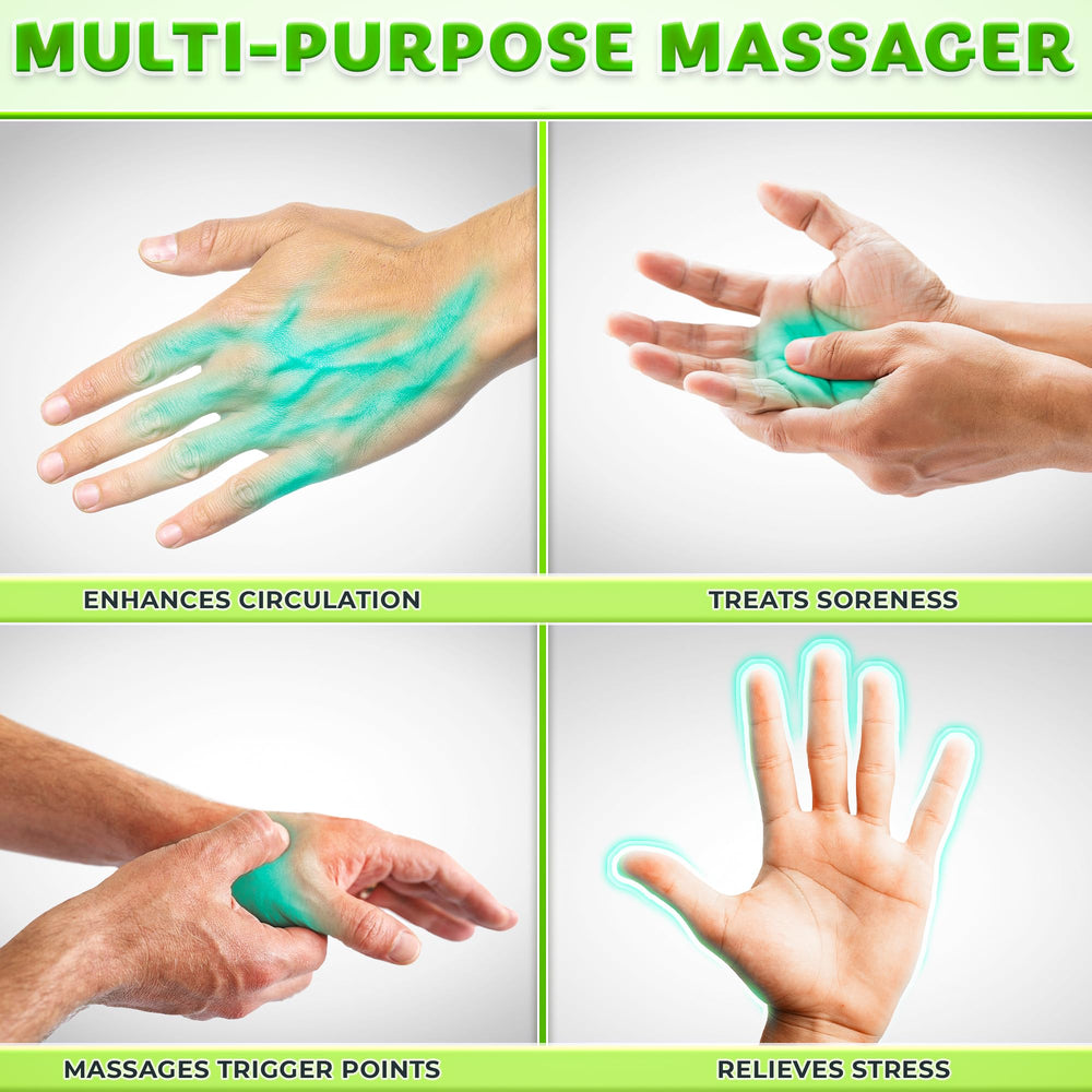 EcoEarth compact travel massager fits in bag for on-the-go relief.