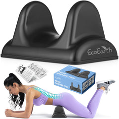 EcoEarth Psoas Release Massage Tool in black for targeted deep tissue relief.