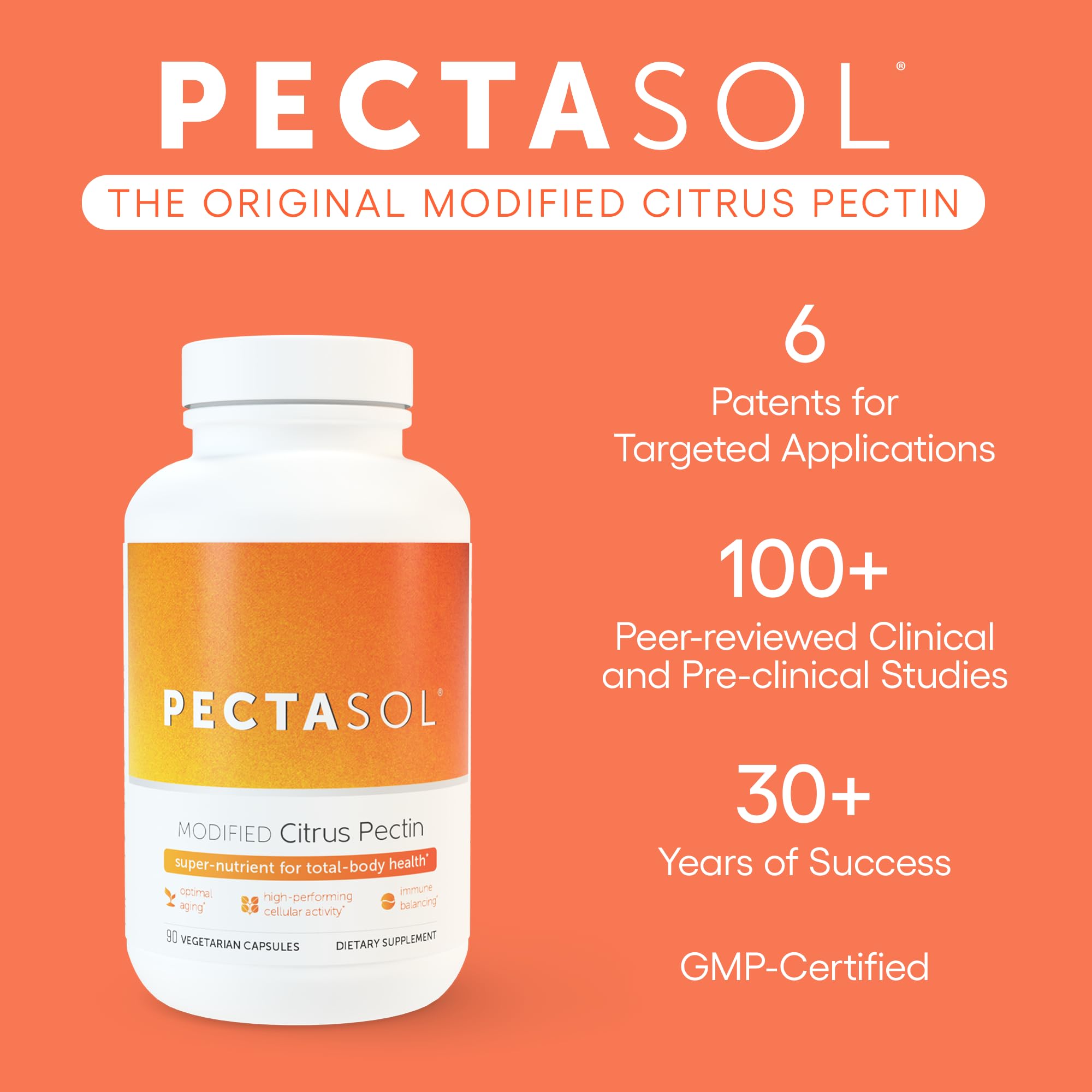 EcoNugenics PectaSol capsules closeup highlighting absorption-focused design