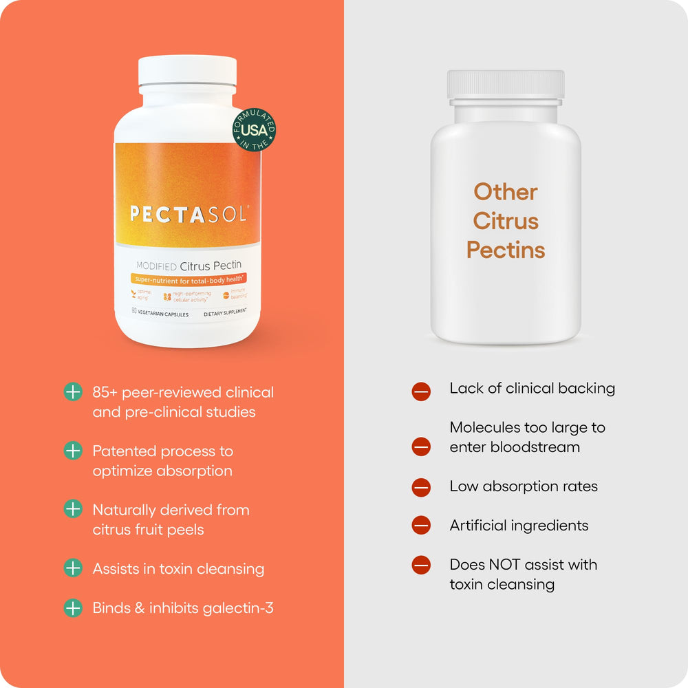 EcoNugenics PectaSol tangerine chewables ready for on-the-go immune support and wellness.