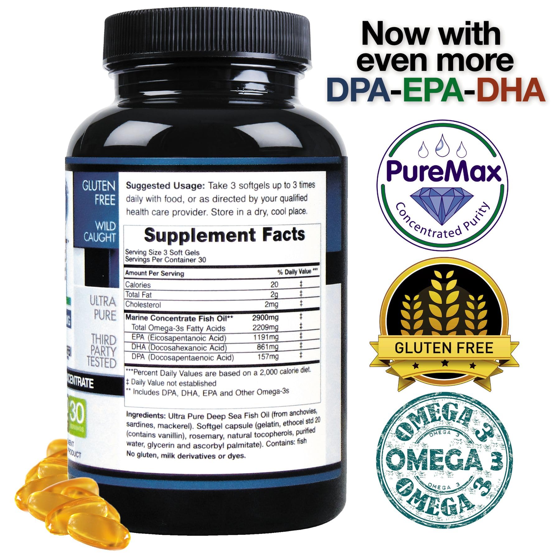 ecostream Naturals enteric-coated fish oil softgels preventing aftertaste