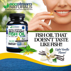 ecostream Naturals vanillin flavor and no fishy taste in supplement