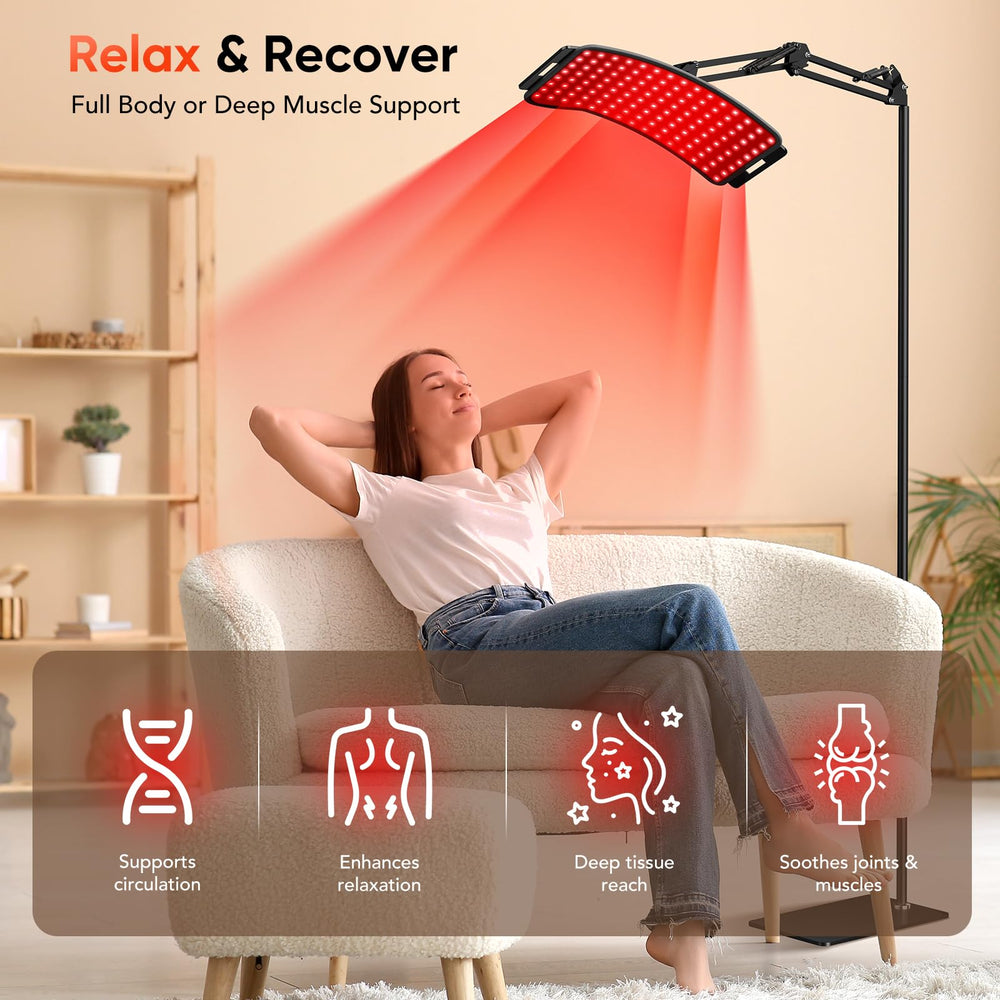 ECOVYRA curved design blends with home decor and supports precise positioning.