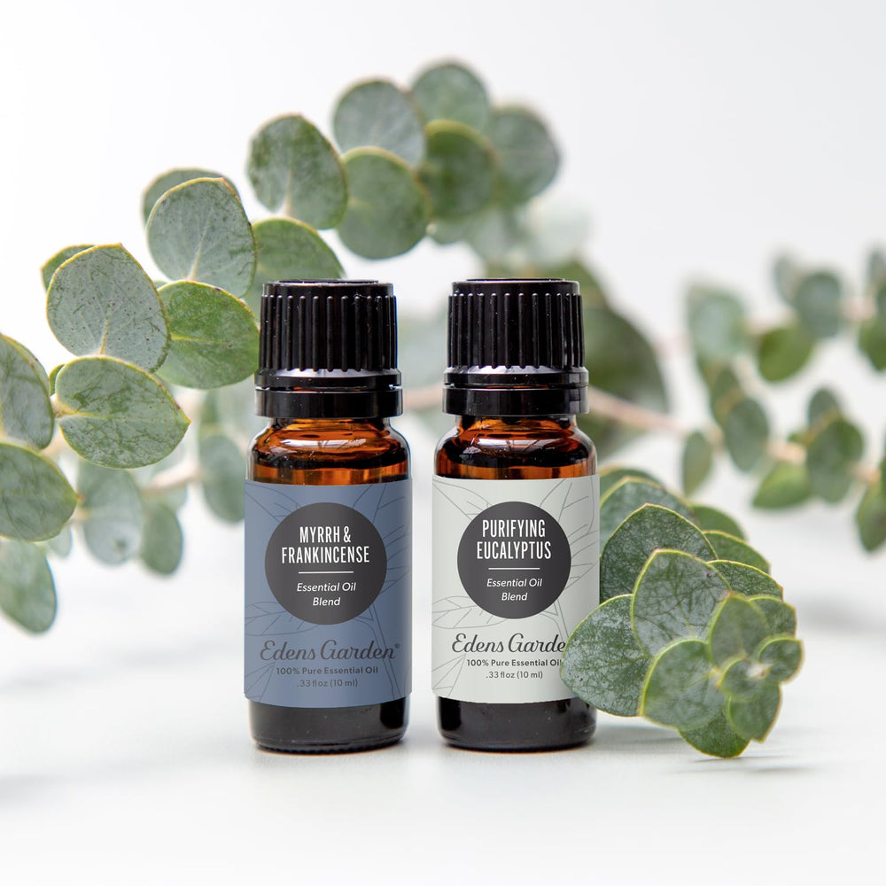 Edens Garden diffuser releasing the Myrrh & Frankincense aroma.