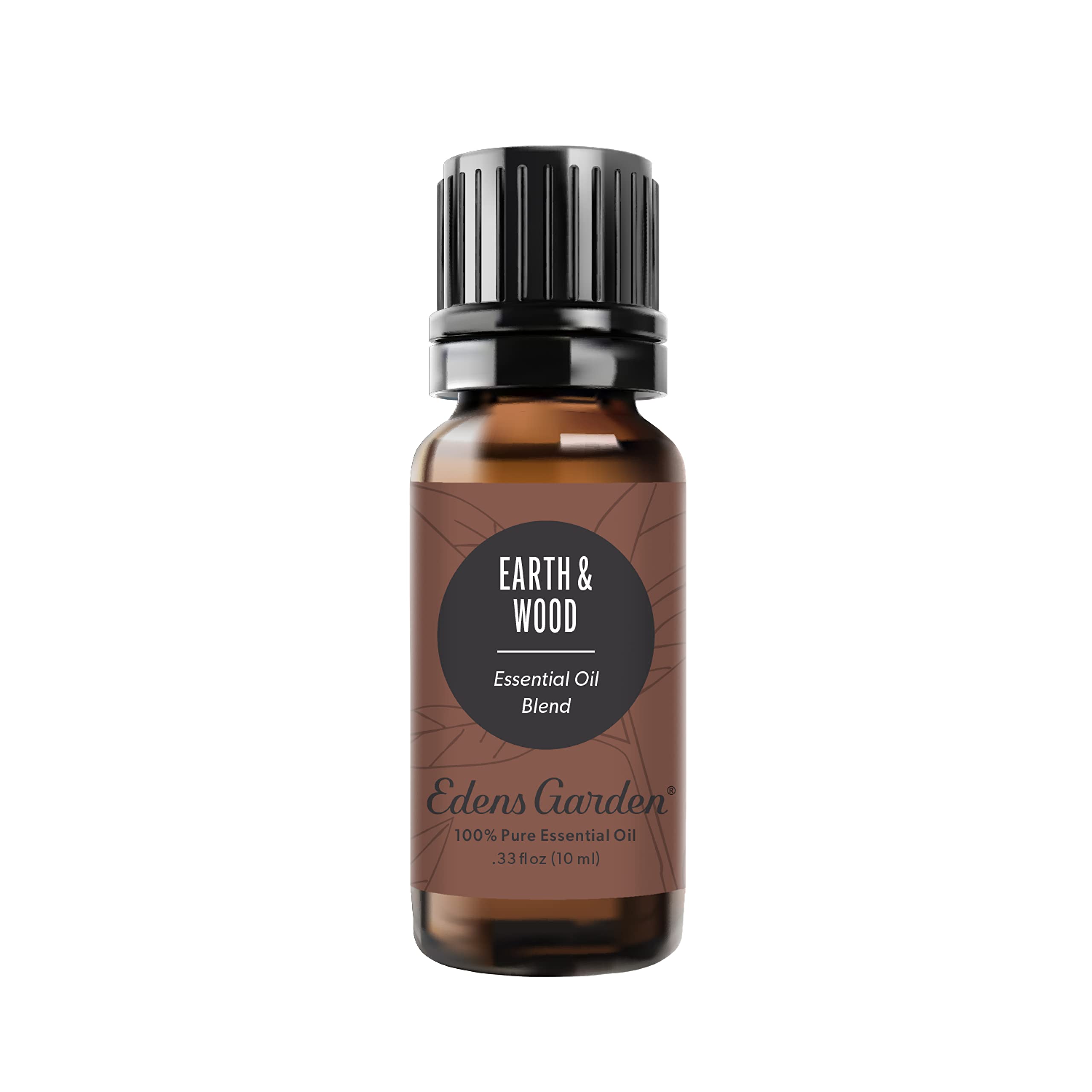 Edens Garden Earth & Wood blend bottle for grounding diffusion and calm mood
