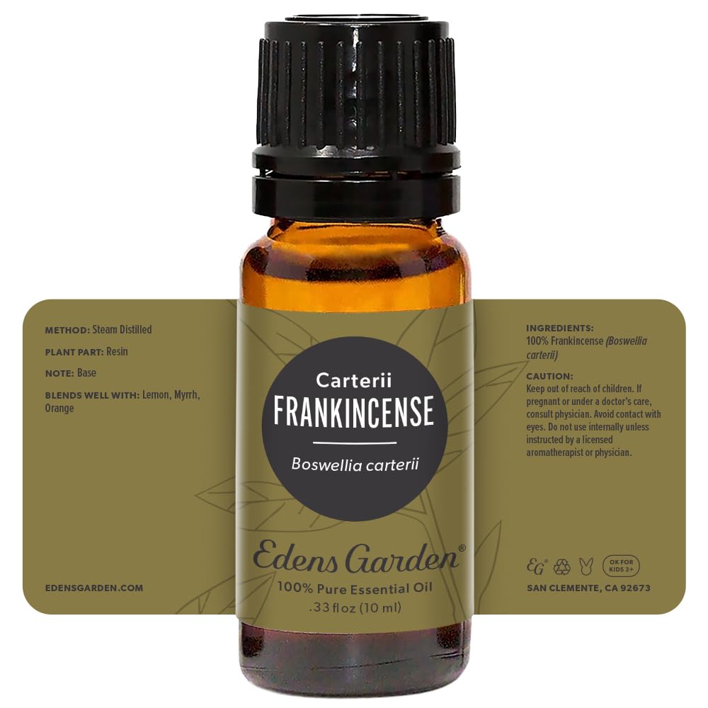 Edens Garden Frankincense Carterii on wood highlighting natural, resinous aroma.