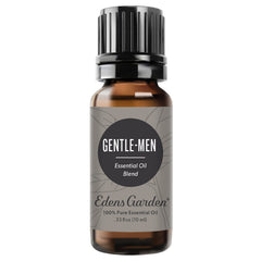 Edens Garden Gentle-Men bottle front showing compact 10 ml oil for diffusion