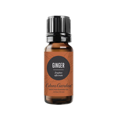 Edens Garden Ginger Essential Oil bottle pour showing warm aroma ready for diffuser use