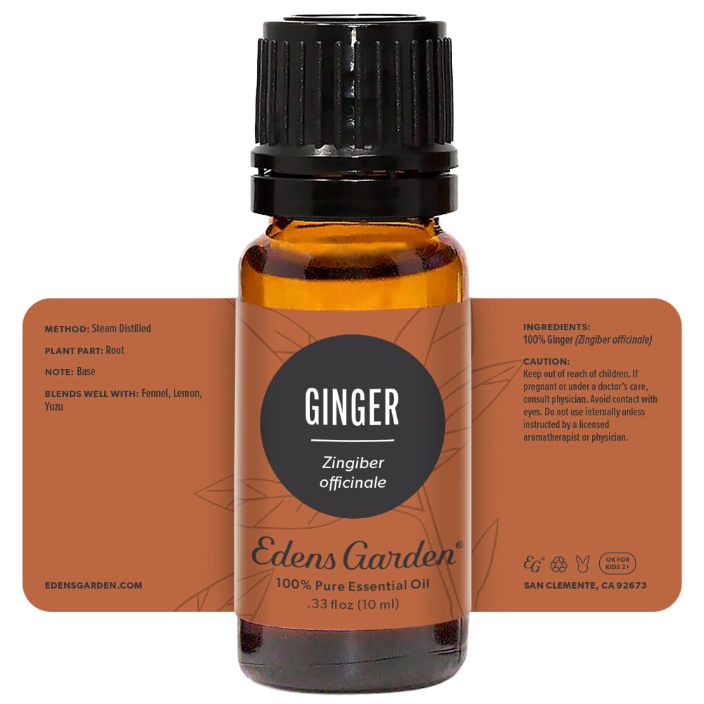 Edens Garden Ginger Oil GC-MS report indicating batch transparency