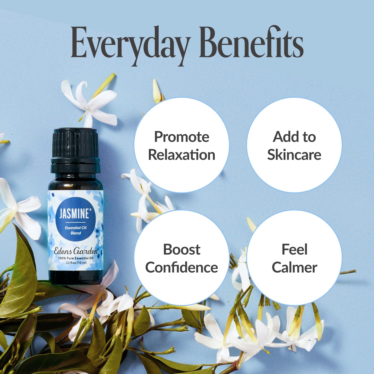 Edens Garden Jasmine Blend in a diffuser creating a calming floral room ambience.