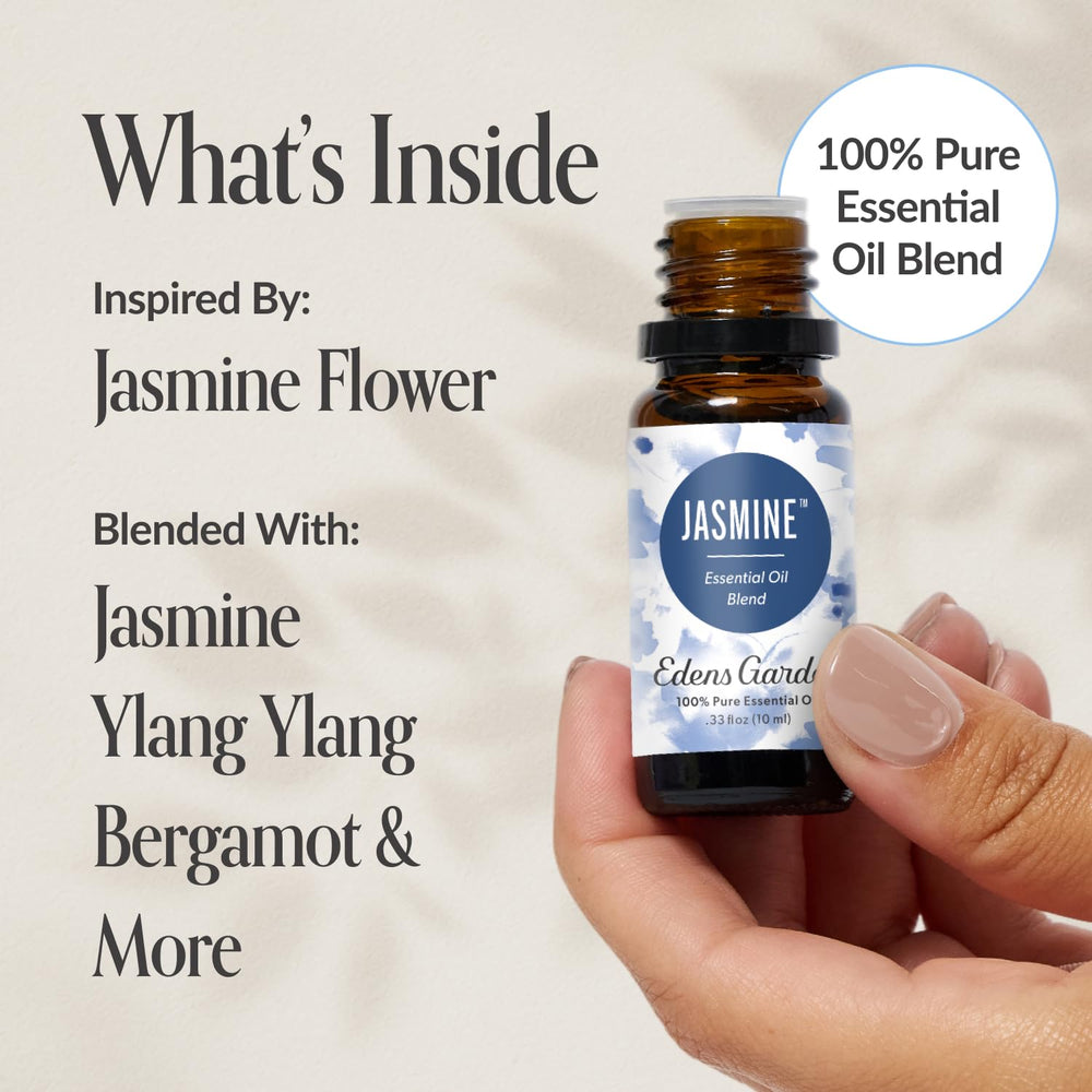 Edens Garden Jasmine Blend diffuser steam filling the space with jasmine notes.