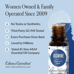 Edens Garden Jasmine Blend used topically with a carrier oil for subtle personal fragrance.