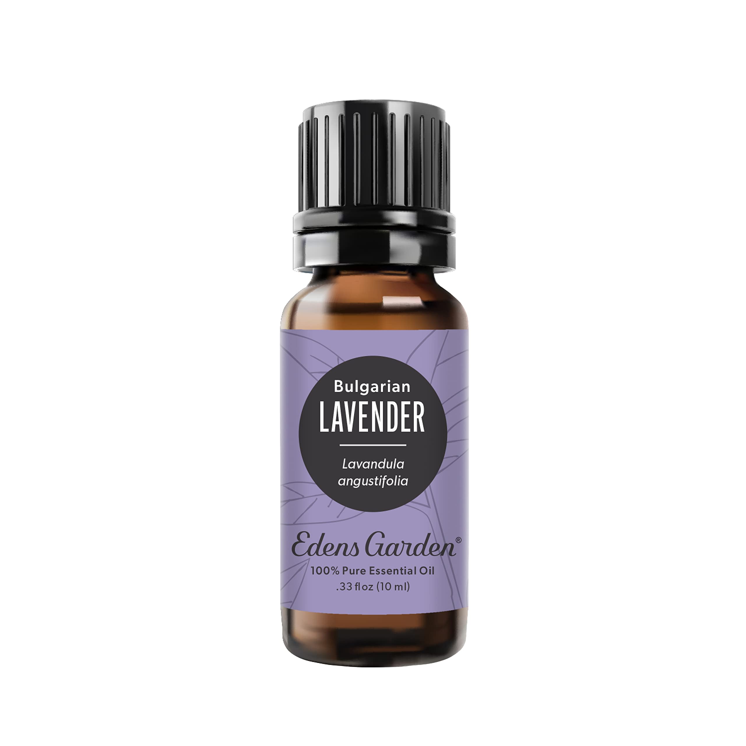 Edens Garden Lavender Bulgarian essential oil bottle for diffusion and relaxation