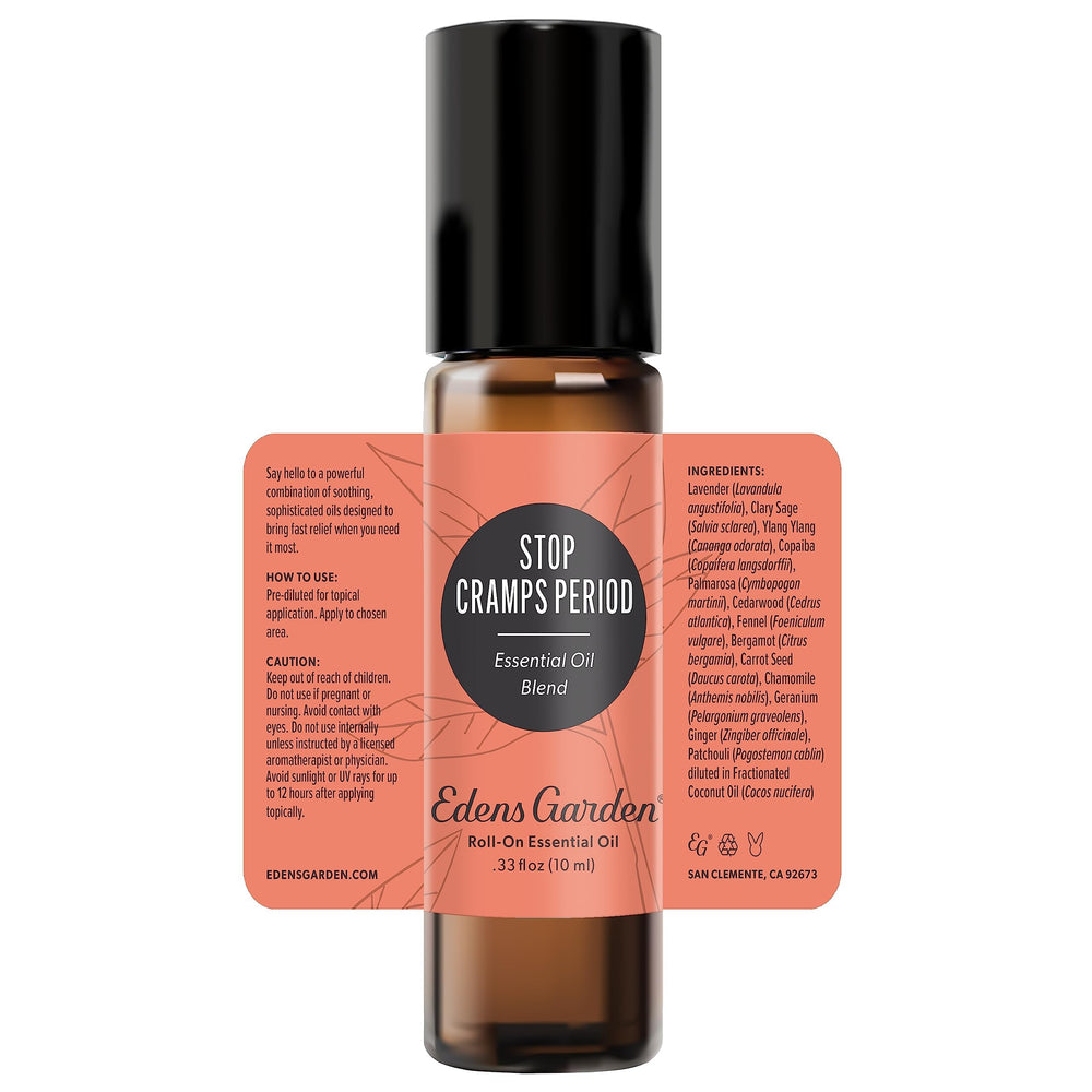 Edens Garden Stop Cramps travel case ready for on-the-go relief.