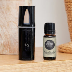 Edens Garden Vanilla Sandalwood diffuser scene for home ambiance