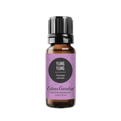 Edens Garden Ylang Ylang oil bottle for diffusion and mood enhancement.