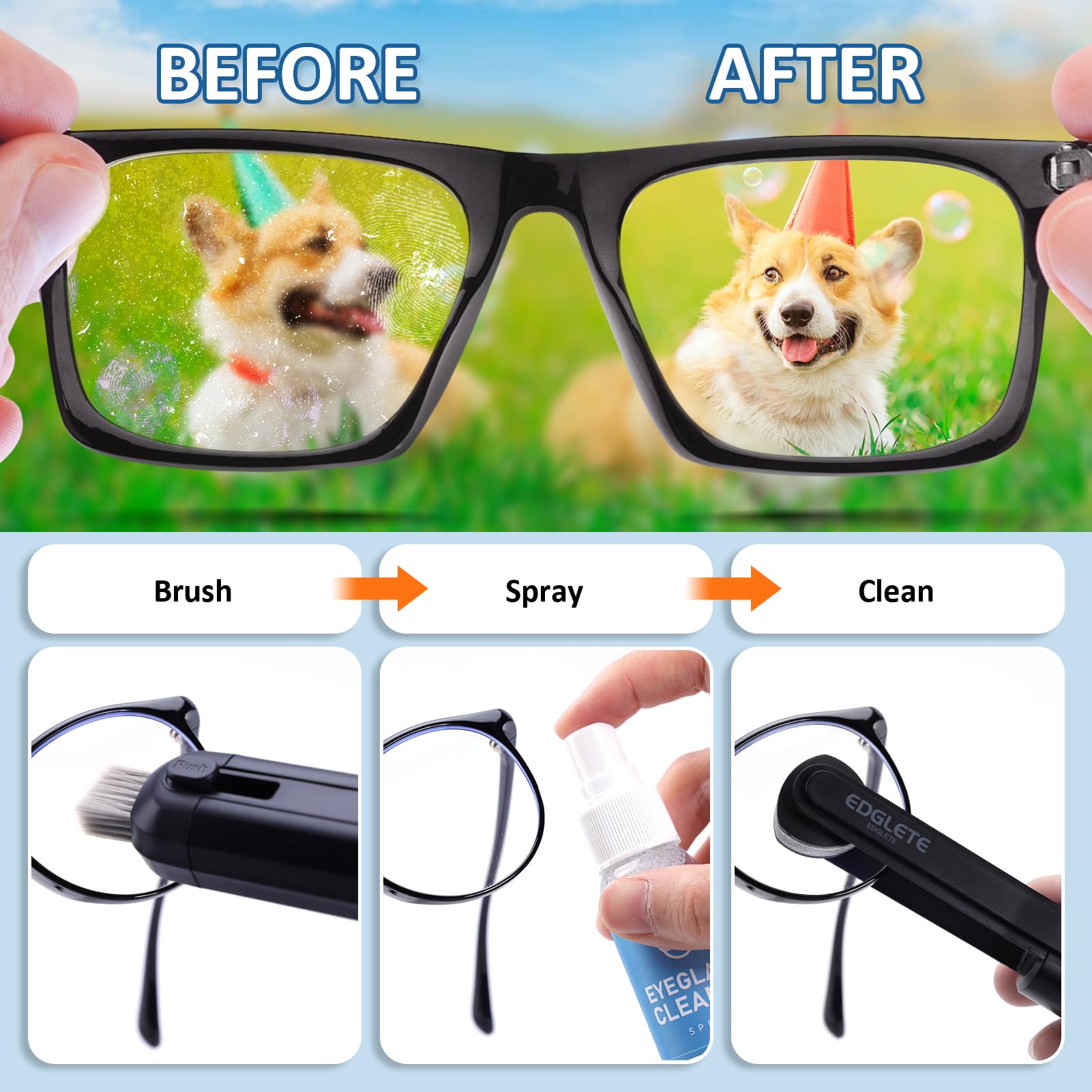 Edglete cepillo de alta densidad para alcanzar bordes