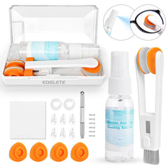 Edglete kit limpieza gafas compacto, ideal para viaje y uso diario.