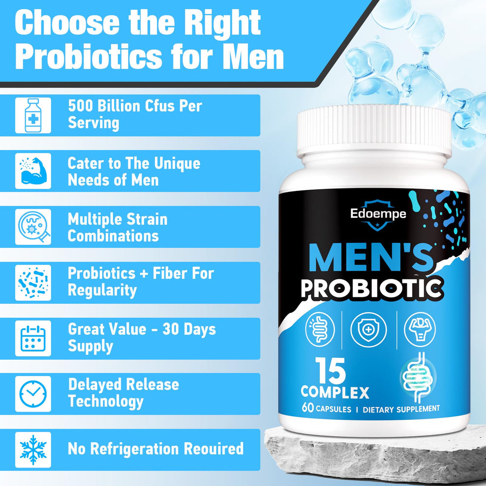 Organic fiber ingredients image from Edoempe Probiotics for Men package