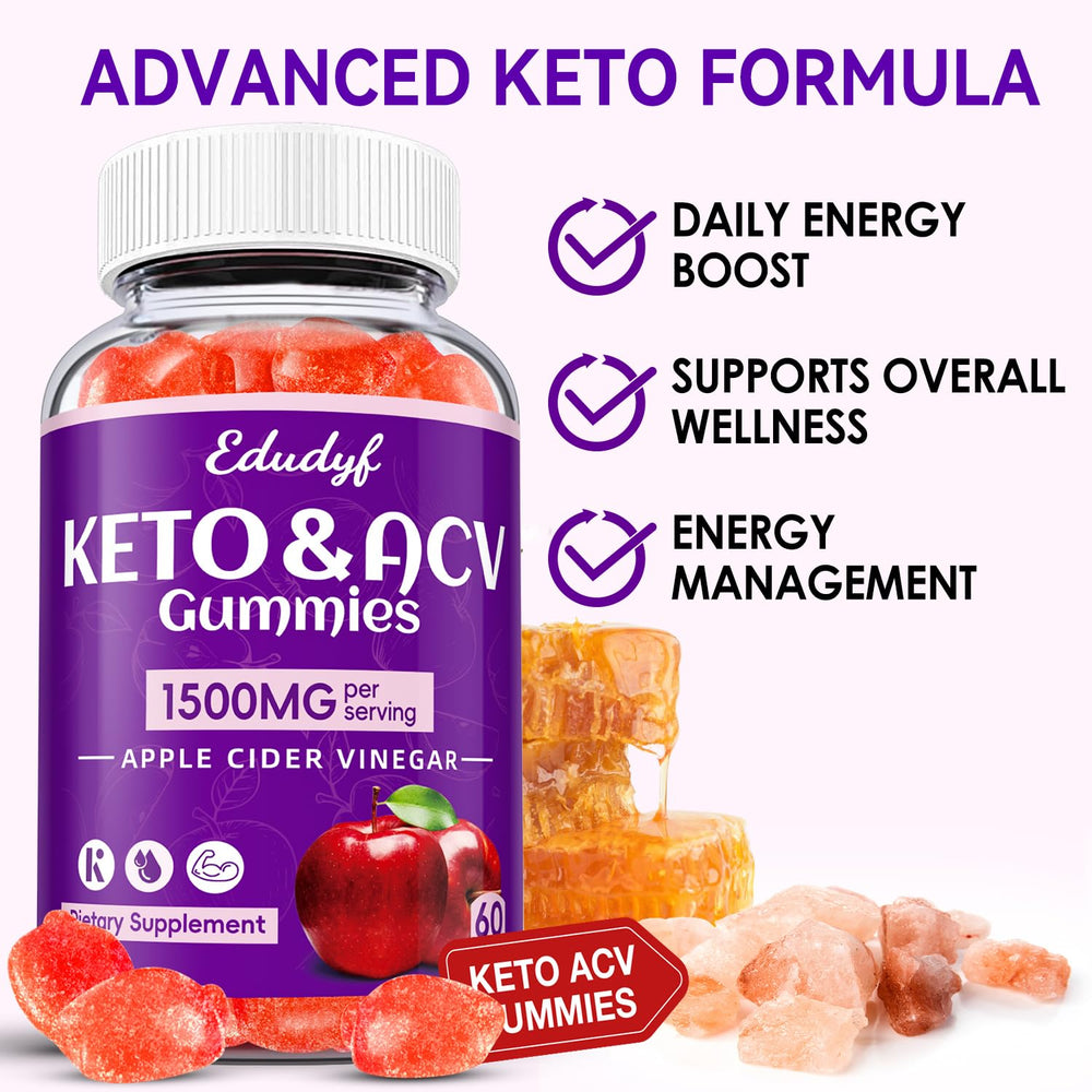 Probiotics and B12 support in EDUDYF Keto ACV Gummies.
