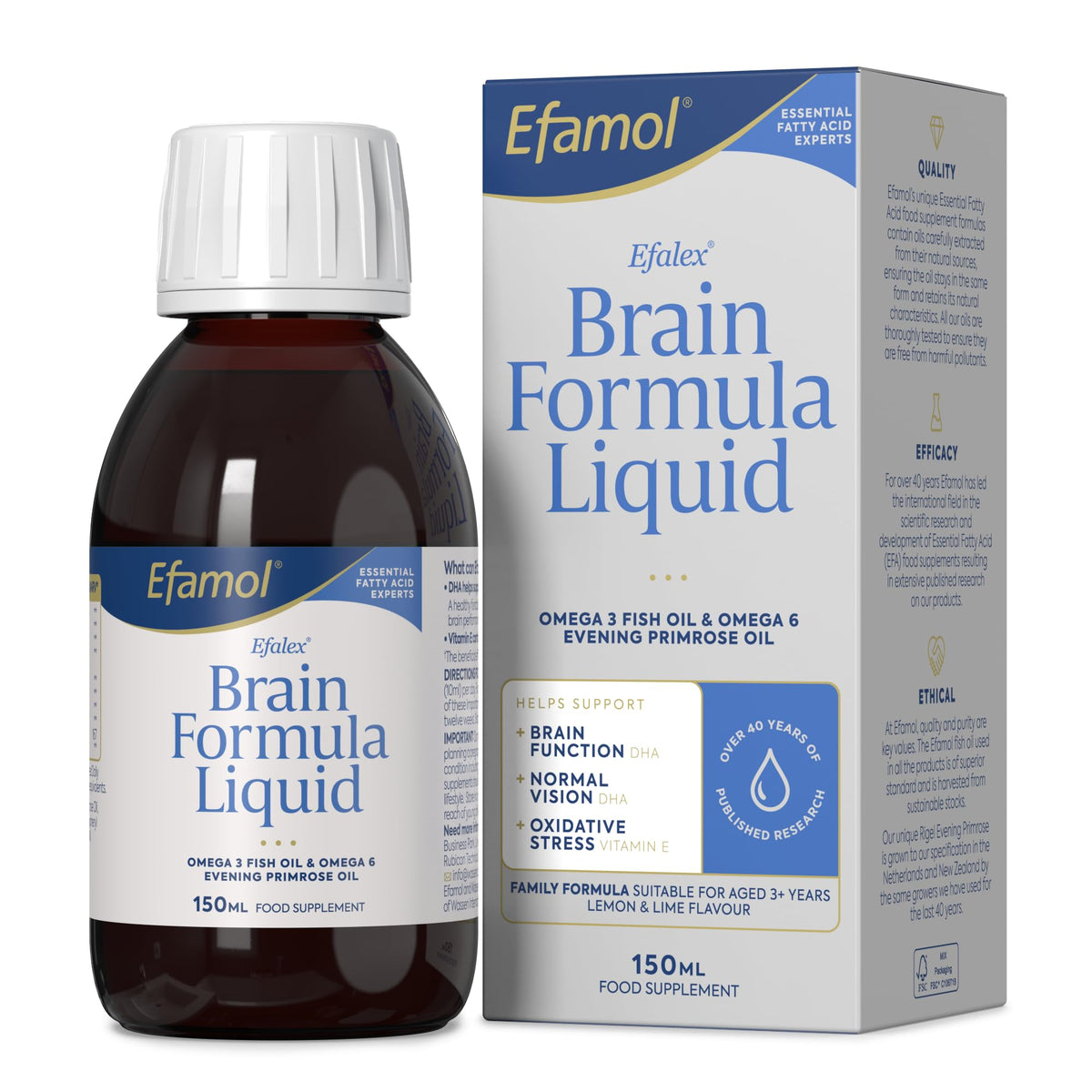 Efamol Efalex bottle front for daily omega-3 support