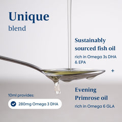 Efamol Efalex lemon-lime pour shows convenient serving option