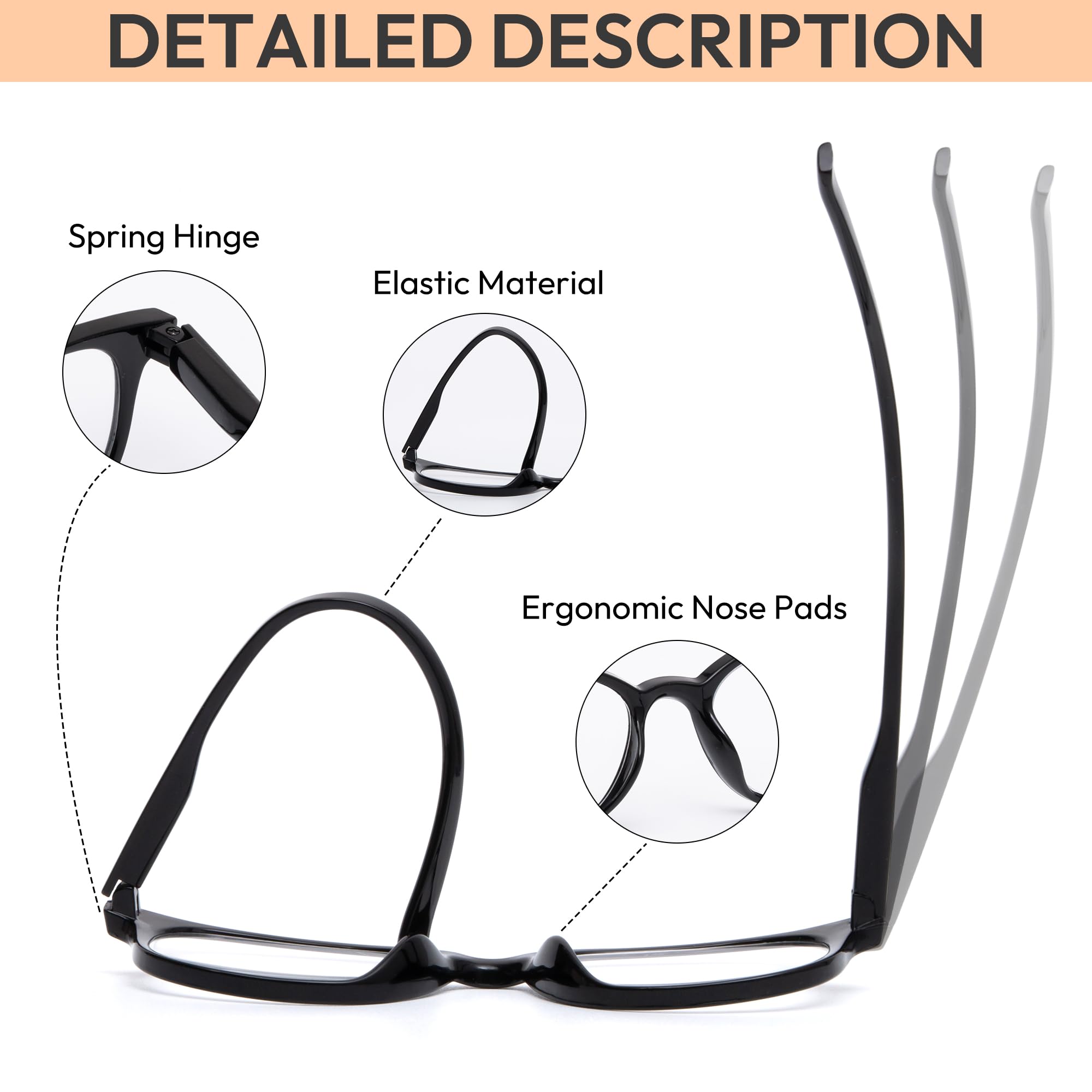 EFE lightweight frame reduces nose pressure during use.