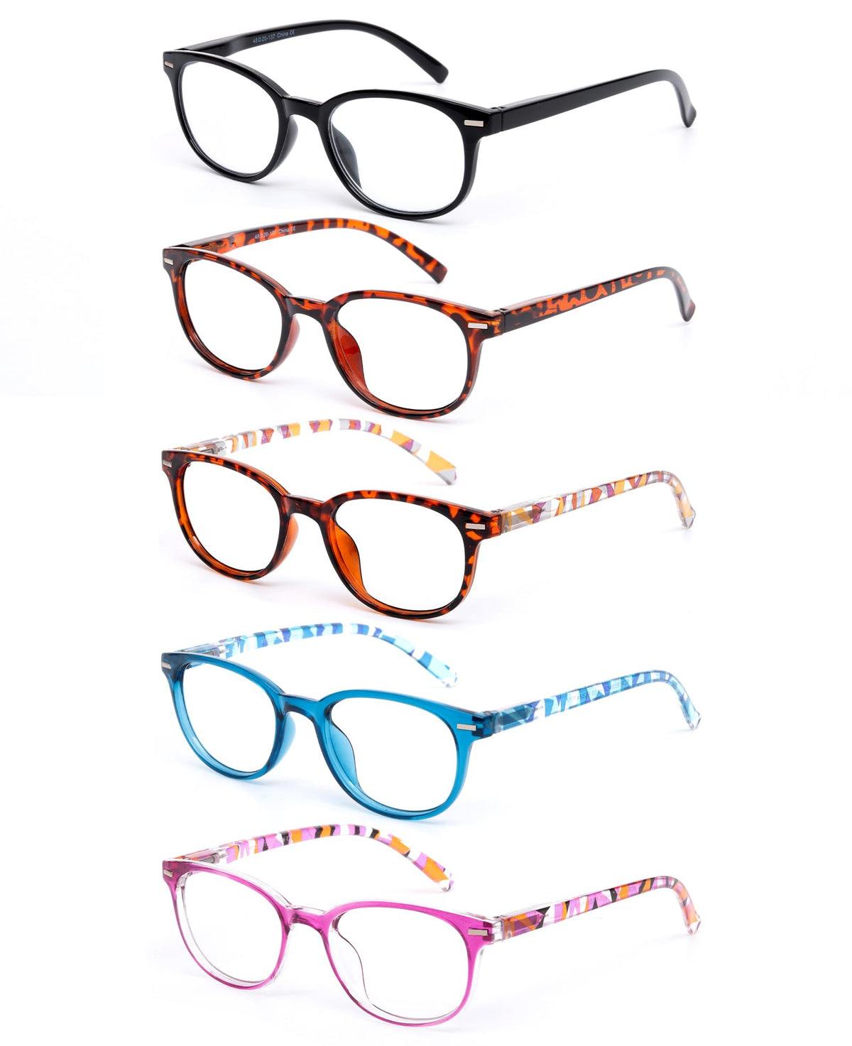 EFE reading glasses for women, full-frame design, lightweight comfort.