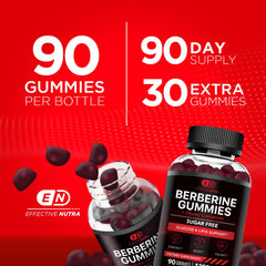 Effective Nutra Berberine Gummies label closeup emphasizes cinnamon-infused formula for metabolic support.