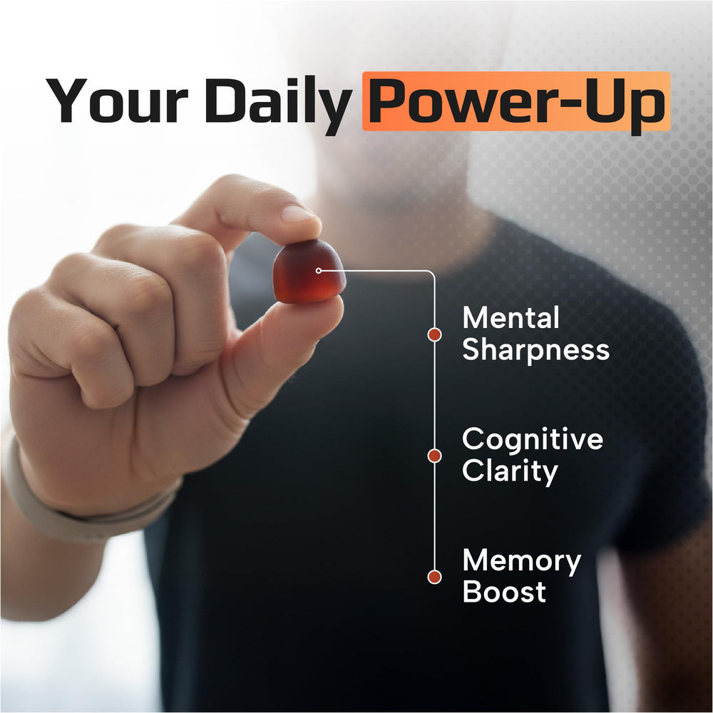 Effective Nutra Mushroom Gummies Lions Mane focus visual promoting mental clarity