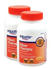 EFINITYER Equate Fiber Therapy 500mg bottle front for daily digestive support.