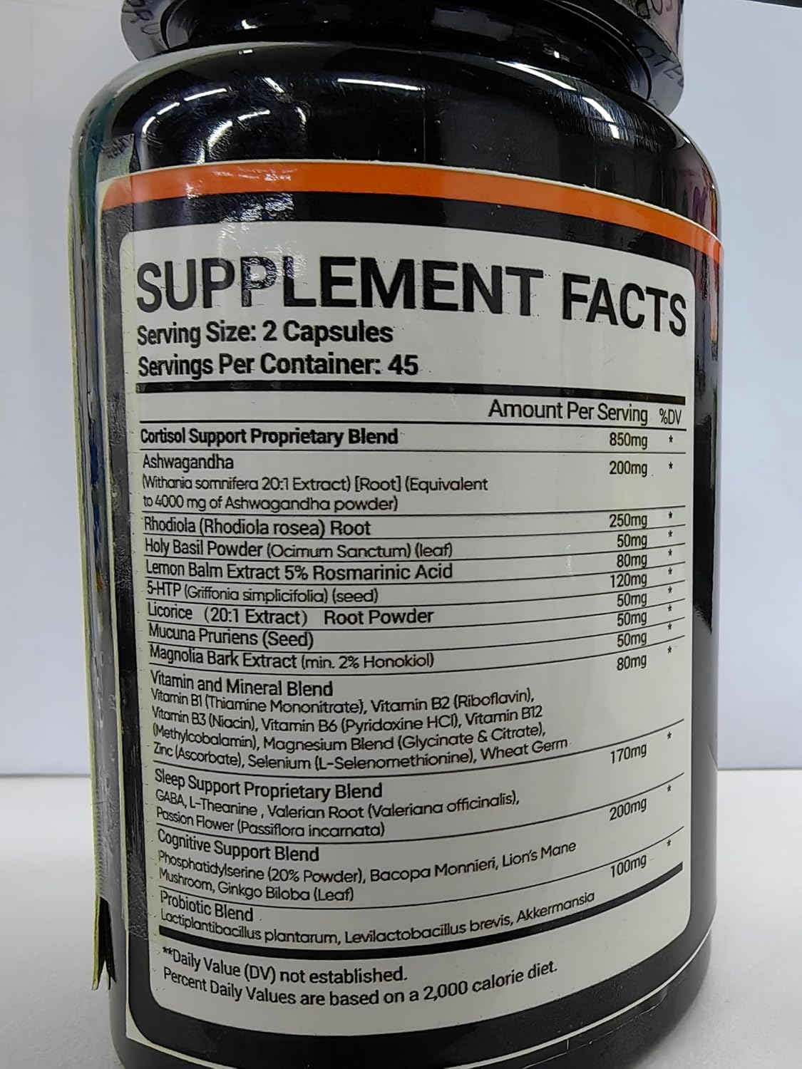Efioist Cortisol shelf display on kitchen shelf for daily wellness.