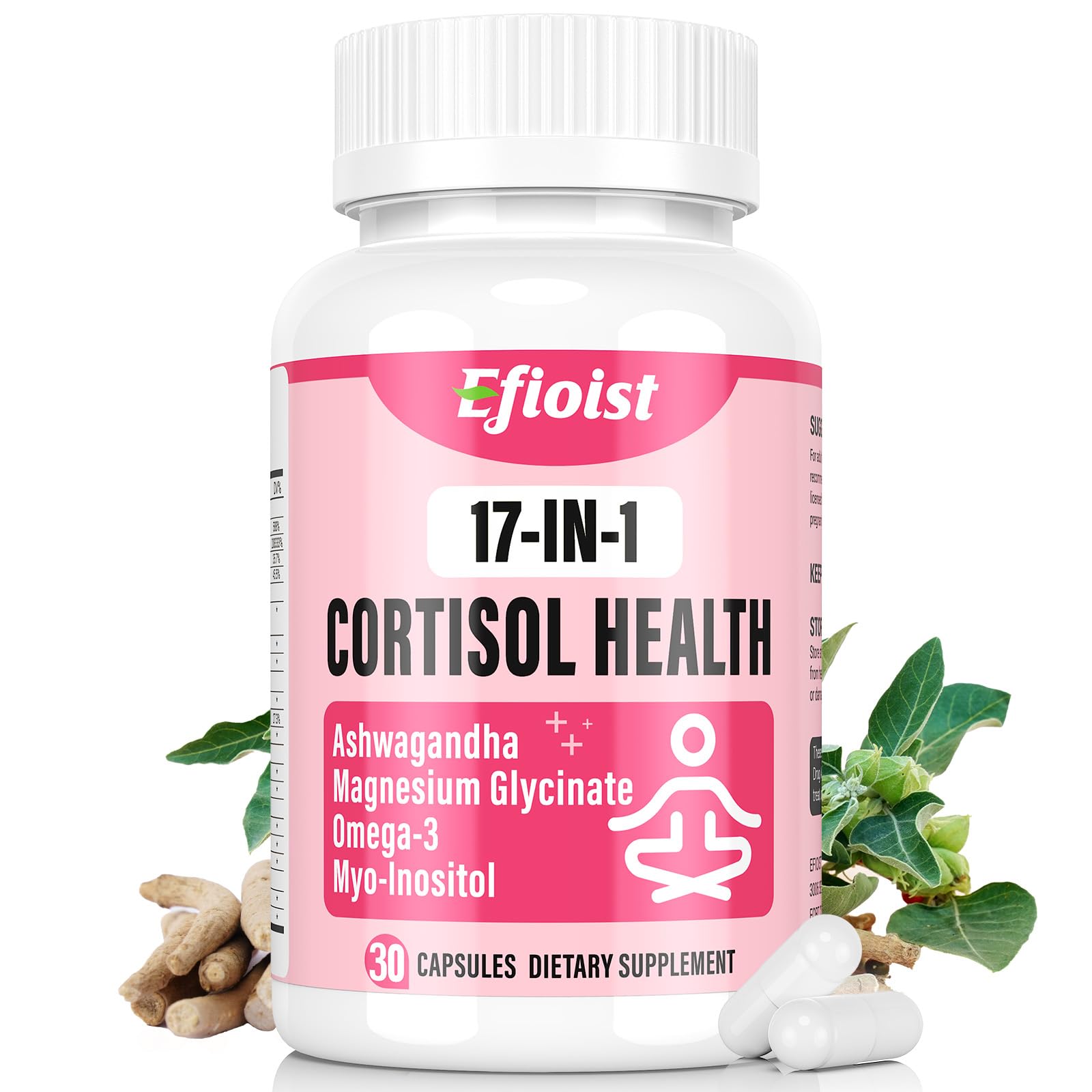 Efioist cortisol supplement for women bottle supports mood balance and daily calm.