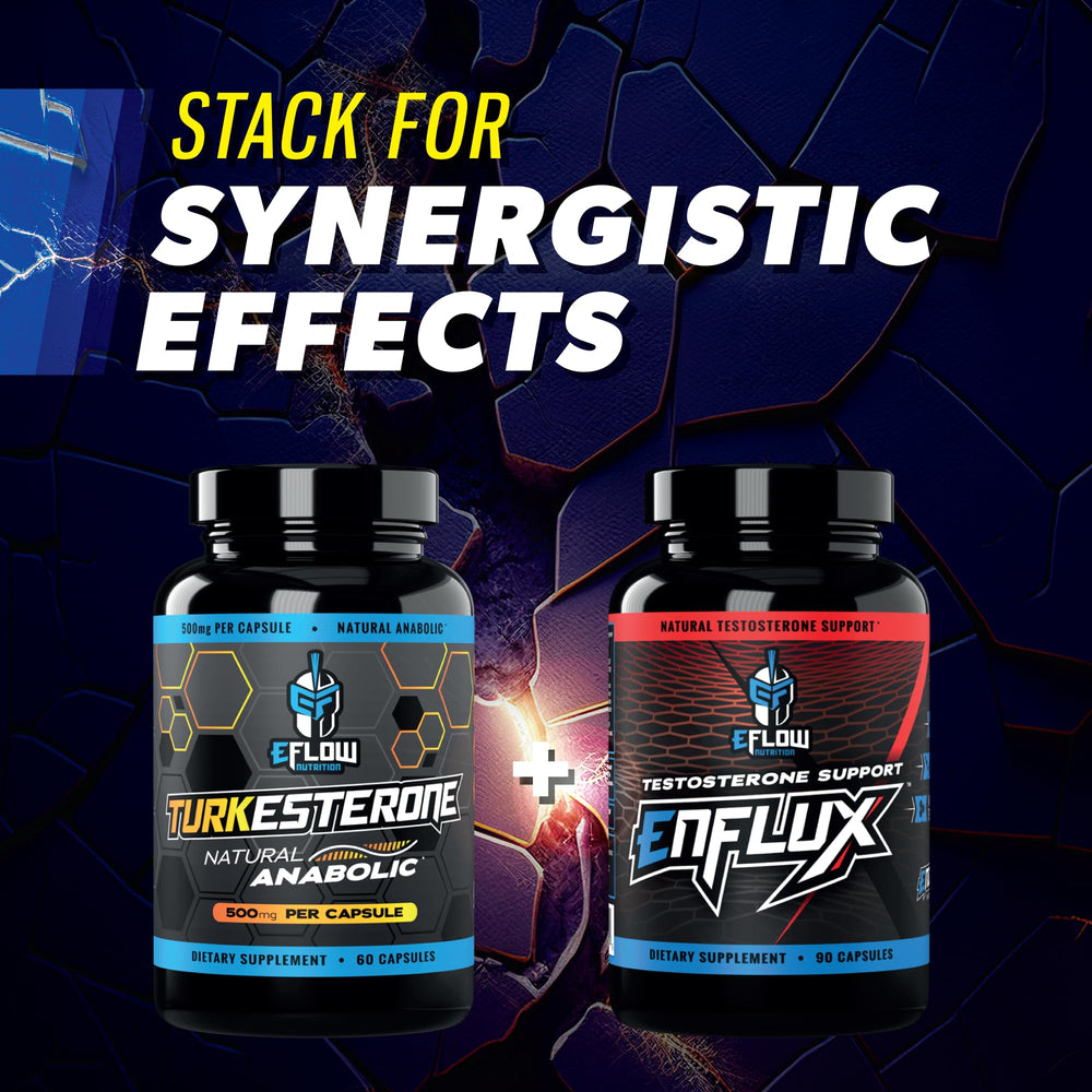 eFlow Turkesterone bottle conveys lean gains and drive potential