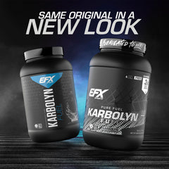 EFX Karbolyn Fuel bottle side angle showcasing compact packaging for on-the-go fueling.