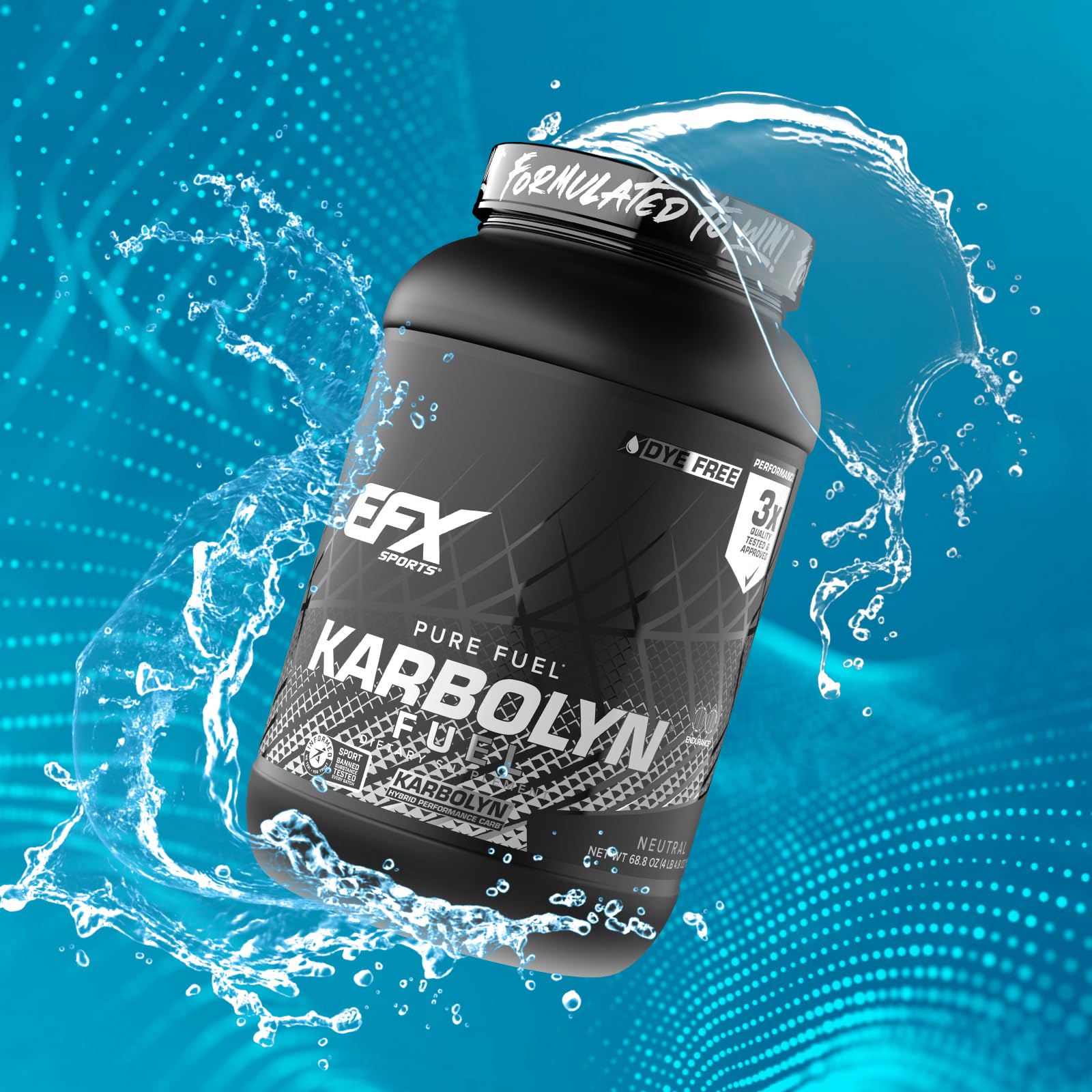 Athlete preparing Karbolyn Fuel in a studio setting for workout prep.