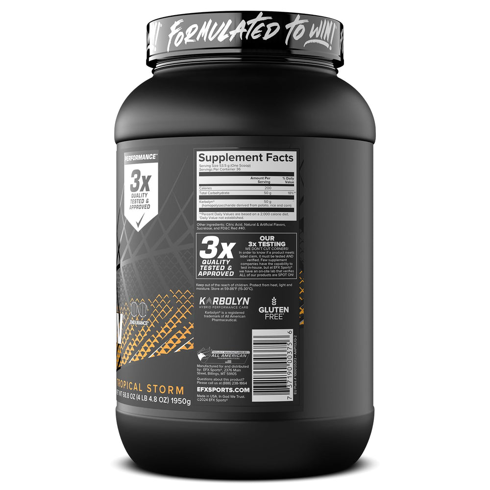 EFX Karbolyn Fuel with Informed Sport certification for quality