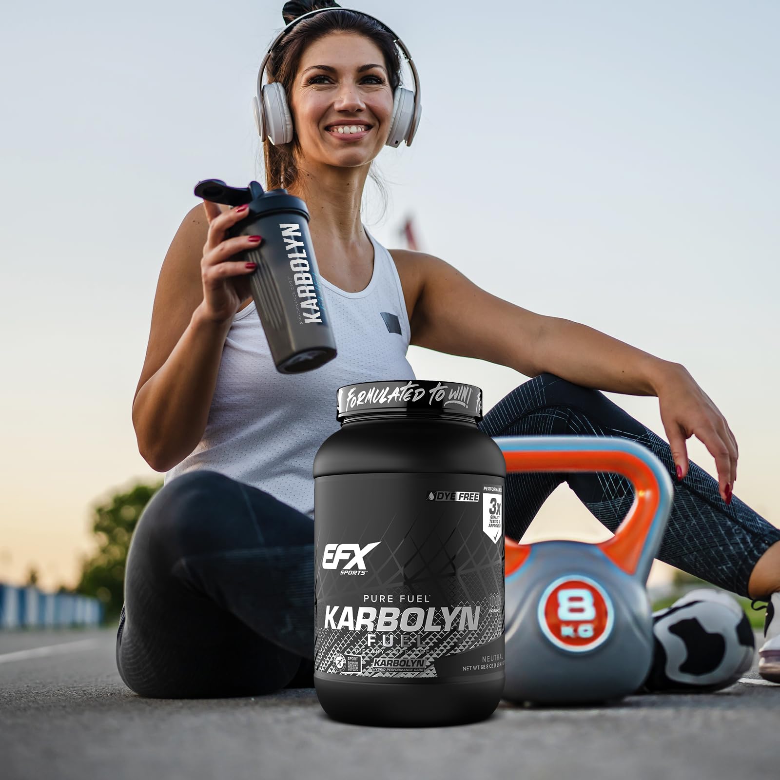 Mixed Karbolyn Fuel in water ready to support training energy.