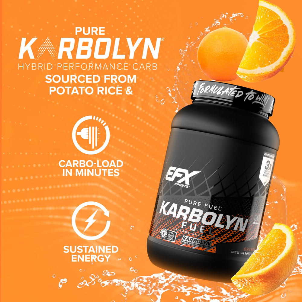 EFX Karbolyn Fuel orange powder dissolving in water for smooth texture