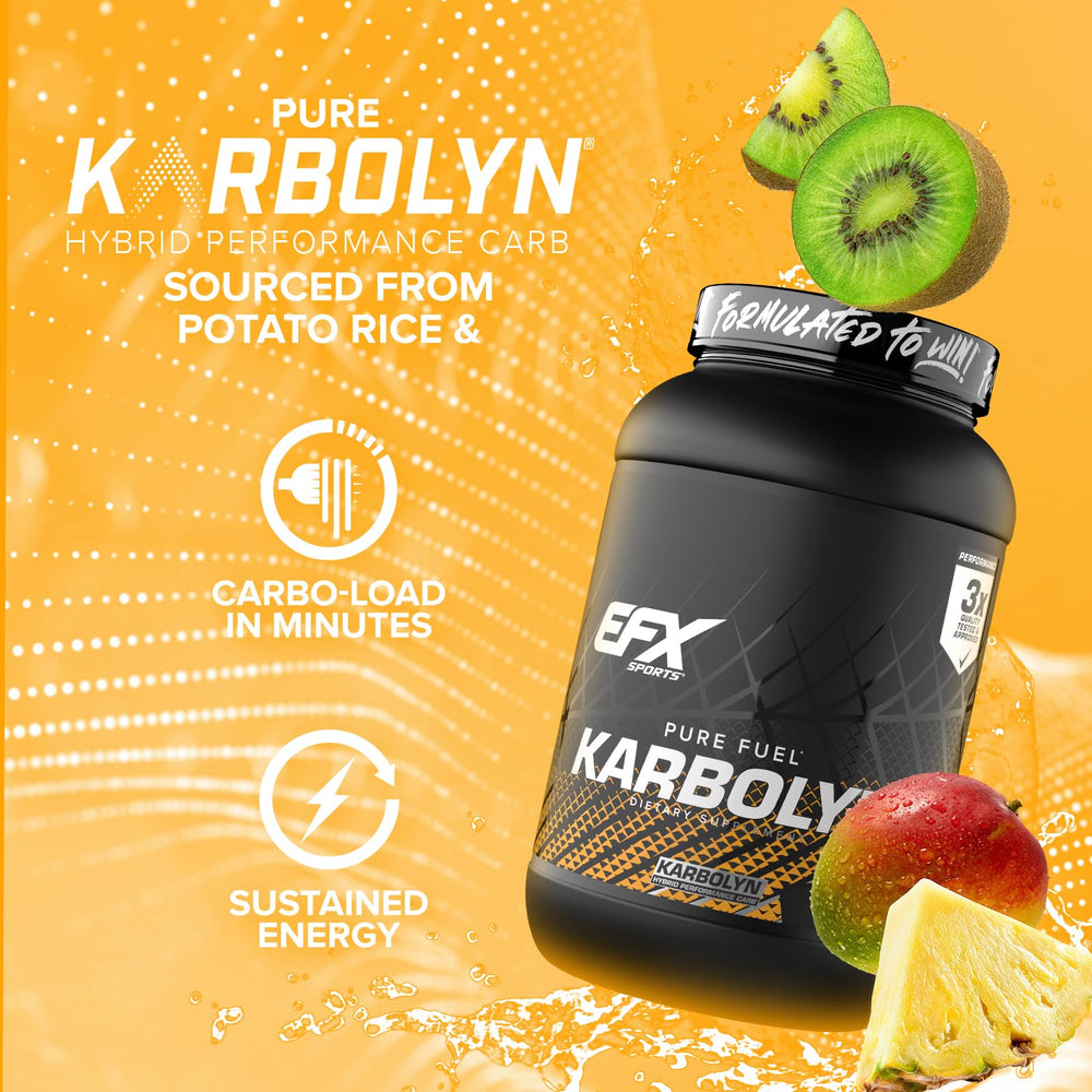 EFX Karbolyn Fuel shaker ready to blend a smooth, stimulant-free carbohydrate drink