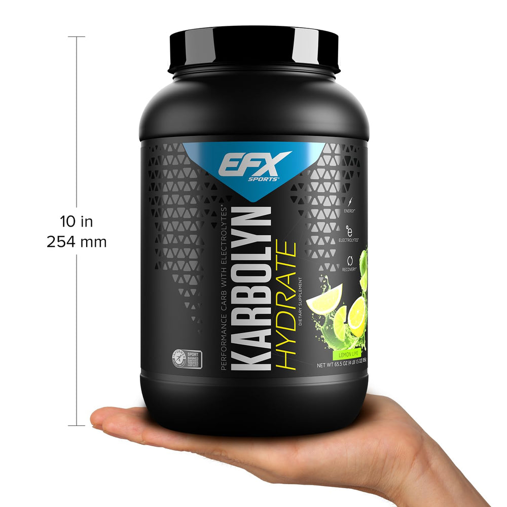 Karbolyn Hydrate on store shelf highlighting sugar-free and vegan.