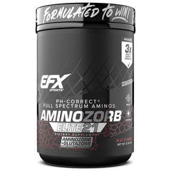EFX Sports Aminozorb Elite 21 bottle front view for post-workout recovery