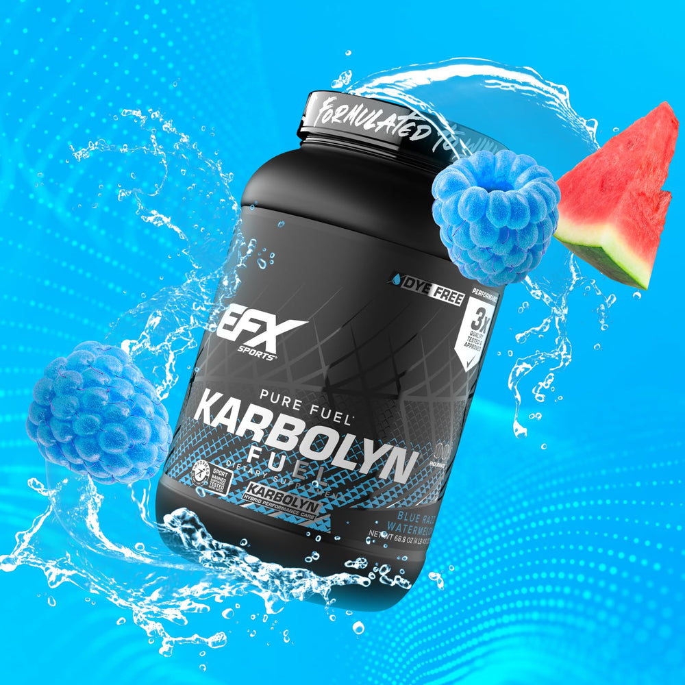 Informed Sport certification logo near Karbolyn Fuel label