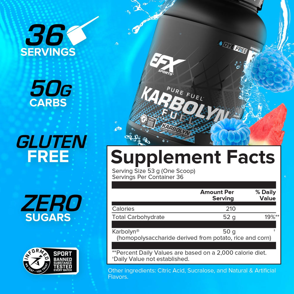 Scoop of Karbolyn Fuel measured for precise pre-workout fueling
