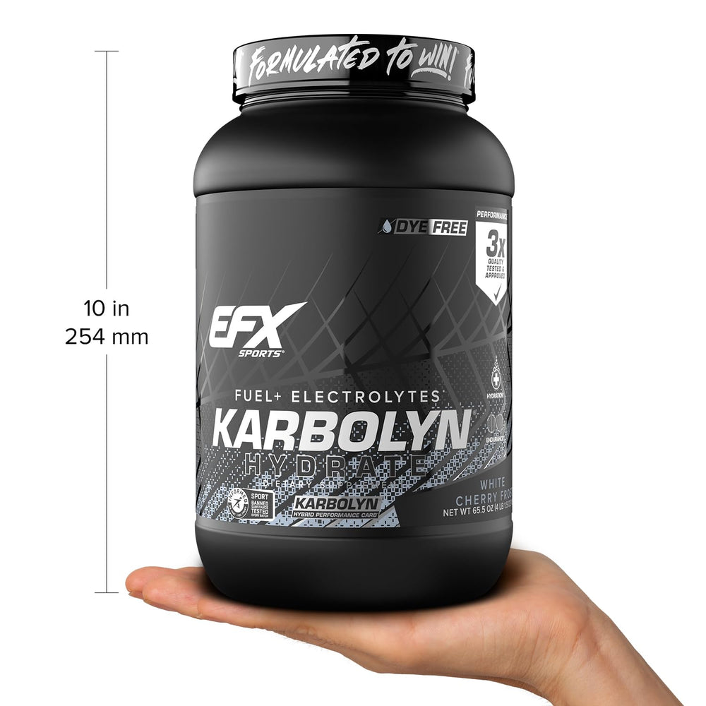 EFX Karbolyn Hydrate 66 servings pack showing value and longevity